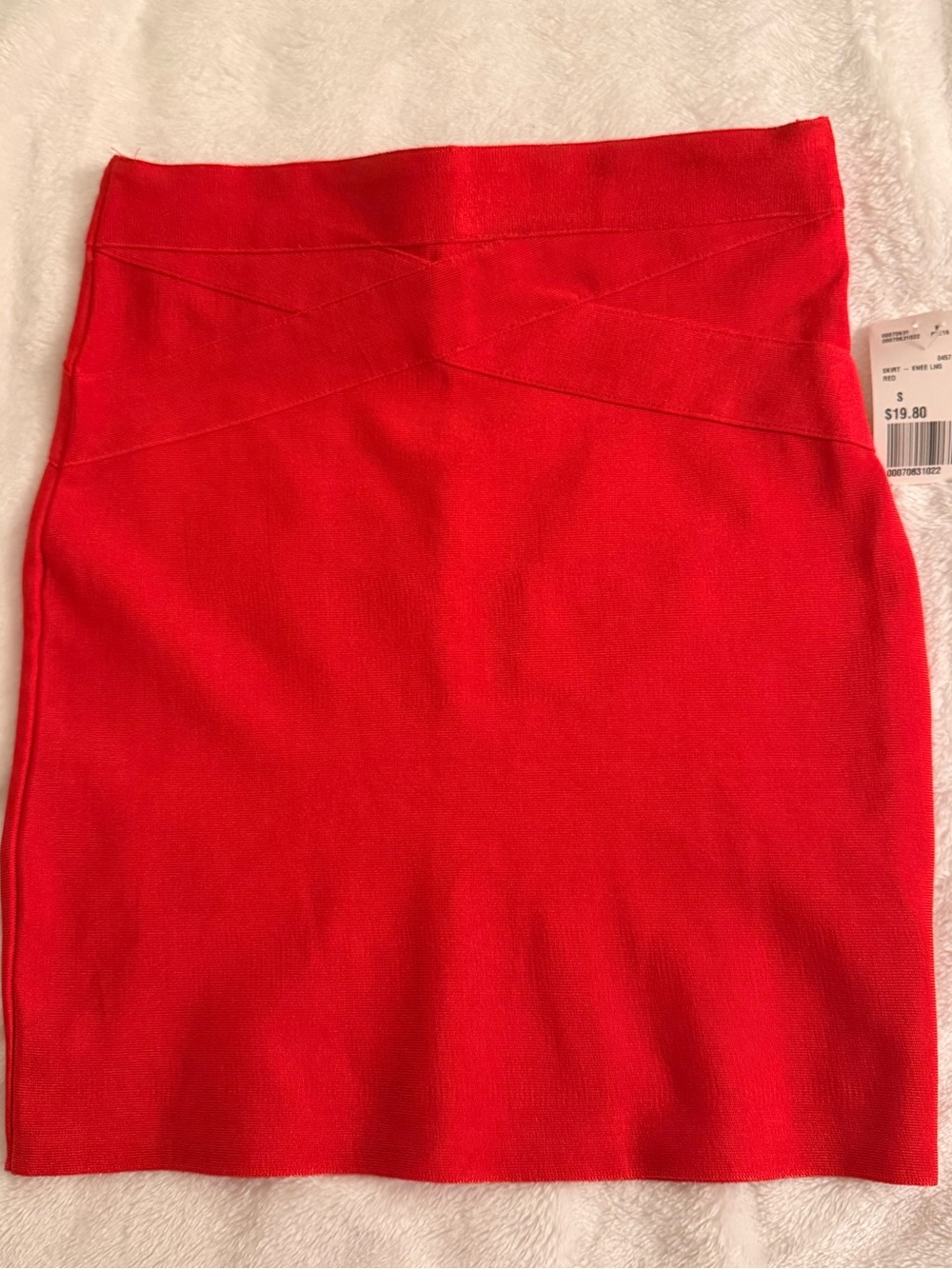 Express (NWT) - Red High-Waist Pencil Skirt - Sz (S)